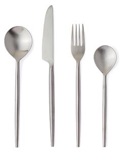 Posate argentate in acciaio inox 16 pz per 4 persone Bronte – Bizzotto