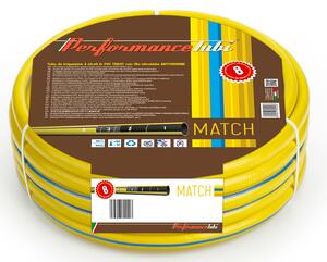 Tubo da Giardino per Irrigazione Ø5/8"-15 mm 15m 4 Strati in PVC Antitorsione Match Giallo