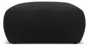 Sgabello in tessuto bouclé nero Molino - Micadoni Home