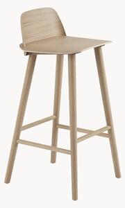 Sedia da bar in legno Nerd