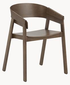 Sedia da pranzo in legno con braccioli Cover