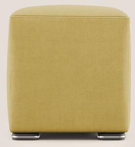 Cube pouf in tessuto morbido impermeabile T02 giallo