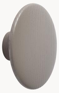 Gancio da parete in legno di quercia Dots, Ø 13 cm