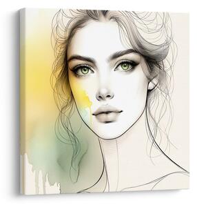 Quadro su tela – Linee e colori delicati