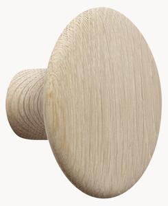 Gancio da parete in legno di quercia Dots, Ø 9 cm