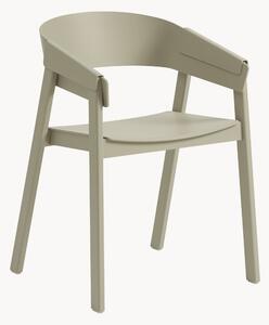 Sedia da pranzo in legno con braccioli Cover