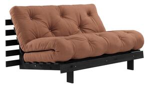 Divano letto color mattone 140 cm Roots Black Night - Karup Design
