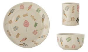 Set da pranzo per bambini in gres 3 pz Sweets – Bloomingville Mini