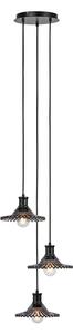 Lampadario nero con paralume in vetro ø 22 cm Novia – Markslöjd