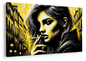Quadro su tela – Ritratto urbano di donna