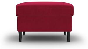Poggiapiedi rosso con rivestimento in velluto Kyoto – Cosmopolitan Design