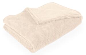 Coperta avorio in micropile 150x200 cm Pippa – Tiseco Home Studio