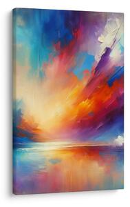 Quadro su tela – Tramonto in sfumature arcobaleno