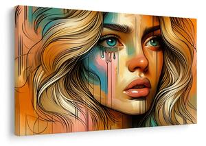 Quadro su tela – Ritratto moderno di donna