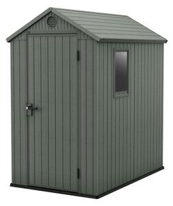 Casetta da Giardino Porta Attrezzi 125,8x184,5x205,1 cmin Evotech+ Keter Darwin 4x6 Verde