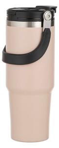 Bottiglia bottiglia da viaggio beige in acciaio inox 1 l Eco – Ladelle