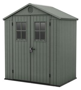Casetta da Giardino Porta Attrezzi 190x122x221 cmin Evotech+ Keter Darwin 6x4 Verde
