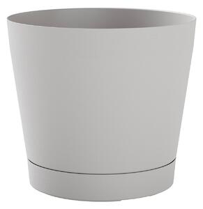 Vaso da Interno e Esterno Ø24x22cm in Polipropilene Orione 24 Cloud Bianco