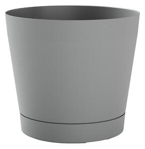 Vaso da Interno e Esterno Ø24x22cm in Polipropilene Orione 24 Fog Grey Grigio Chiaro