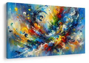 Quadro su tela – Esplosione astratta di colori