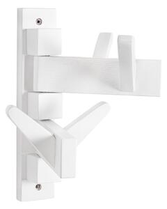 Appendiabiti a Muro 4 Ganci 32,9x15,5x28 cm in Legno Daiki Bianco