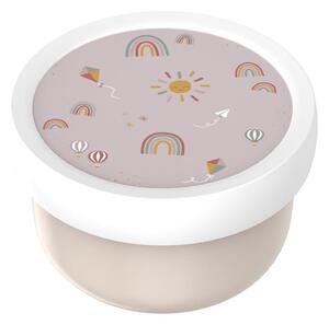 Portapranzo per bambini beige in plastica Sunshine & Rainbow – Mepal