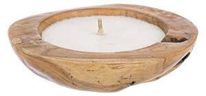 Candela Ø30x8 cm in Legno Akabe Natural