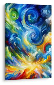 Quadro su tela – Turbinio astratto di colori