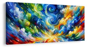 Quadro su tela – Flussi dinamici di colori