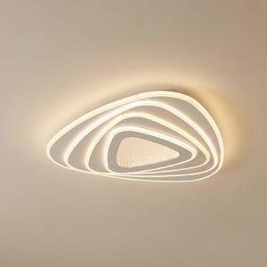 Plafoniera a LED Rebeka Lindby, dimmerabile, Bianco / Opale, Soggiorno / Sala da pranzo, Metallo, Moderno, Plafoniera LED
