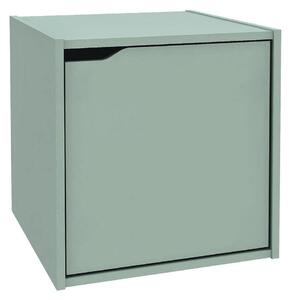 Cubo Composite con Anta 35x35x35 cm in Compensato Verde Salvia
