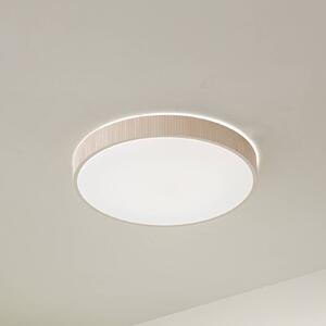 Plafoniera a LED Zylo Lindby, dimmerabile, Crema / Ambra, Soggiorno / Sala da pranzo, Plastica, Plafoniera LED