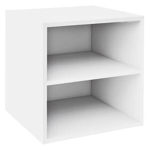 Cubo Composite con Mensola 35x35x35 cm in Compensato Bianco