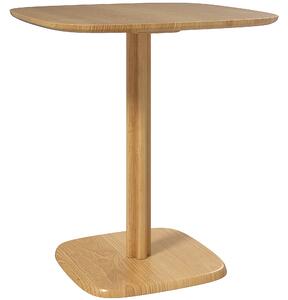 HOMCOM Tavolo da Pranzo in Legno, Tavolo da Cucina Quadrato per 4 Persone, per Spazi Ridotti, 70x70x75 cm, Legno Naturale | Aosom Italy