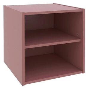 Cubo Composite con Mensola 35x35x35 cm in Compensato Mattone