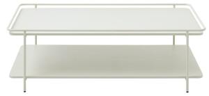 Tavolino da salotto grigio chiaro in metallo 55x110 cm Yuba – Unique Furniture