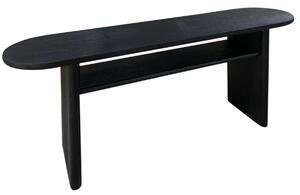 Consolle 160x40x80 cm in Legno Empire Ovale Nero