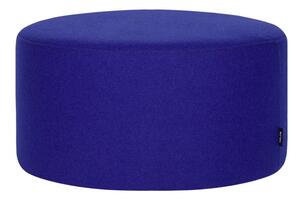 Poggiapiedi blu con rivestimento in lana Folk – noo.ma