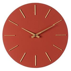 Orologio da Parete Ø40x5 cm in Legno TimeLine Mattone