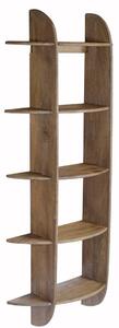 Mensola da Parete 5 Pezzi 70x22x160 cm in Legno di Mango Westwood Rustic Brown