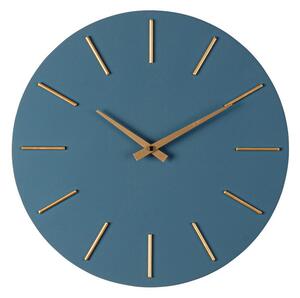 Orologio da Parete Ø40x5 cm in Legno TimeLine Blu
