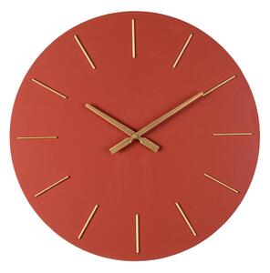 Orologio da Parete Ø60x5 cm in Legno TimeLine Mattone