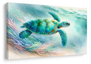 Quadro su tela – Tartaruga marina nell'oceano