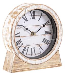Orologio da Tavolo 20x6x22 cm in Legno Ticking
