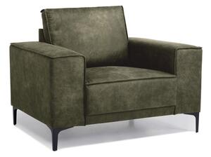 Poltrona in similpelle verde Copenhagen - Scandic