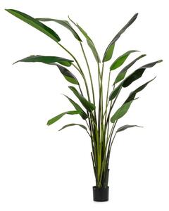 Pianta Artificiale Strelitzia 180x140x310 cm in Plastica con Vaso Verde