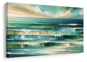 Quadro su tela – Onde oceaniche e cielo