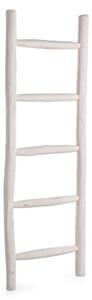 Scala Decorativa 48x6x150 cm in Teak Sahel Bianca