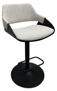 Sgabello Bar 50.5x50.5x90.5/111 cm in Poliestere Roxanne Rainy Bianca