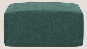 Nettuno modulo pouf in morbido tessuto bouclè T07 verde